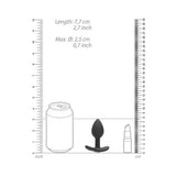 Ouch! Regular Diamond Butt Plug With Handle - Black