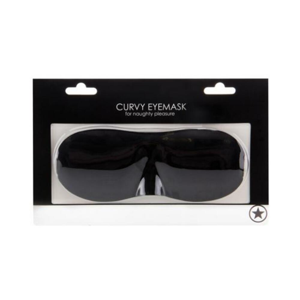 Ouch Curvy Eye Mask Black Blindfold O/S