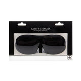 Ouch Curvy Eye Mask Black Blindfold O/S