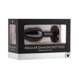 Ouch Regular Diamond Butt Plug Black