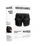 Realrock Boxer with Harness Black O/S
