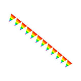 Gaysentials Rainbow Striped Pennants Decoration 12 Feet
