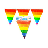 Gaysentials Rainbow Striped Pennants Decoration 12 Feet
