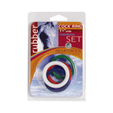 Spartacus Cock Ring Rainbow Set (4 Rubber Cock Rings)