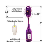 Wiggle Wand Textured Bullet Vibrator Purple