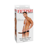 10" Chocolate Dream Hollow Strap-On