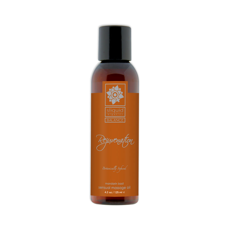 Sliquid Organics Balance Massage Oil Rejuvenation (mandarin Basil) 4.2oz