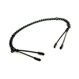 H2h Nipple Clamps Tweezer With Chain (black)