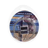 H2h Nipple Clamps Tweezer With Chain (chrome)