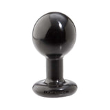 Round Butt Plug Medium Black