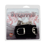 Strapped Black Leather Cuffs