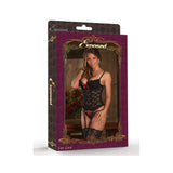 Luv Lace Bustier & G-string Black S/m