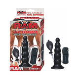 Ram Inflatable Vibrating Anal Expander Black