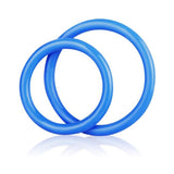 Cb Gear Silicone Cock Ring Set Blue