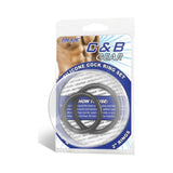 Cb Gear Silicone Cock Ring Set Blue