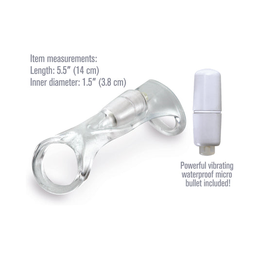 Fantasy X-Tensions Vibrating Cock Sling - Clear
