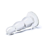 Glass Butt Plug 4 Inches Clear