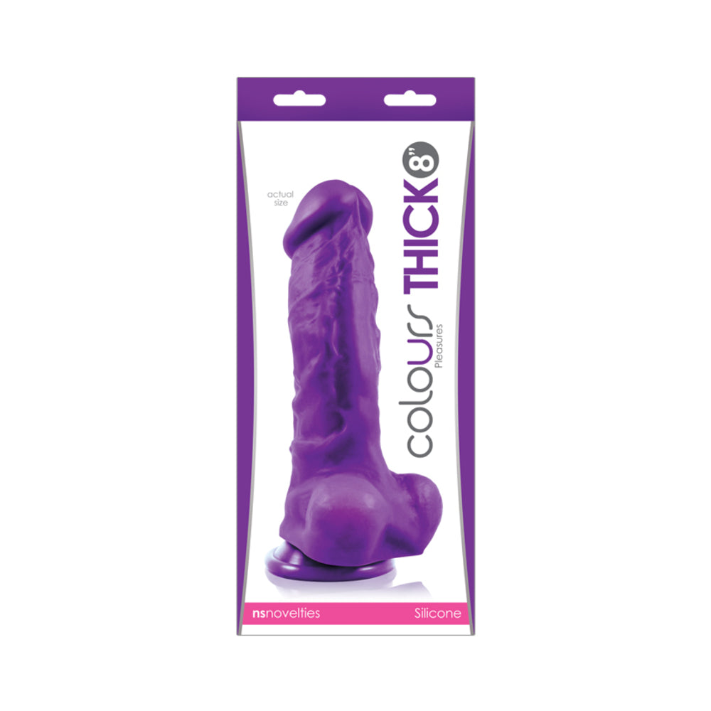 Colours Pleasures Thick 8in Purple
