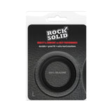 Rock Solid Silicone Black C Ring, Large (2in) In A Clamshell