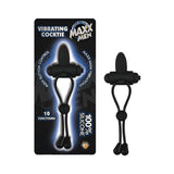 Maxx Men Vibrating Cocktie Silicone 10 Function Waterproof Black