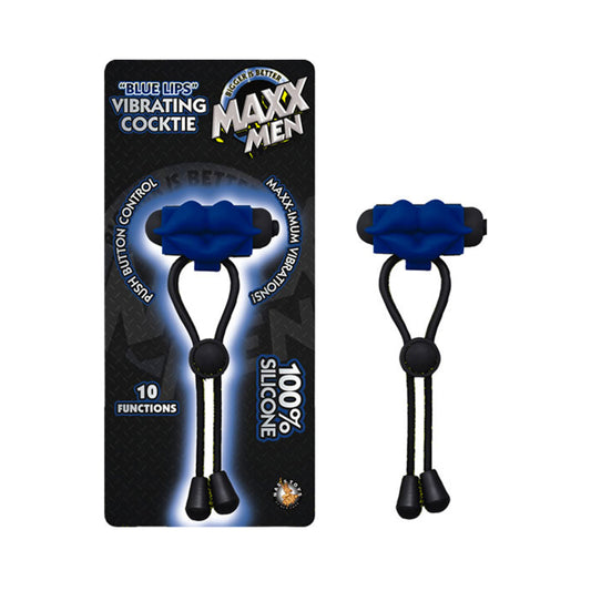 Maxx Men Blue Lips Vibrating Cocktie Blue