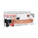 Fetish Fantasy Series 11-Inch Vibrating  Hollow Strap-on - Flesh