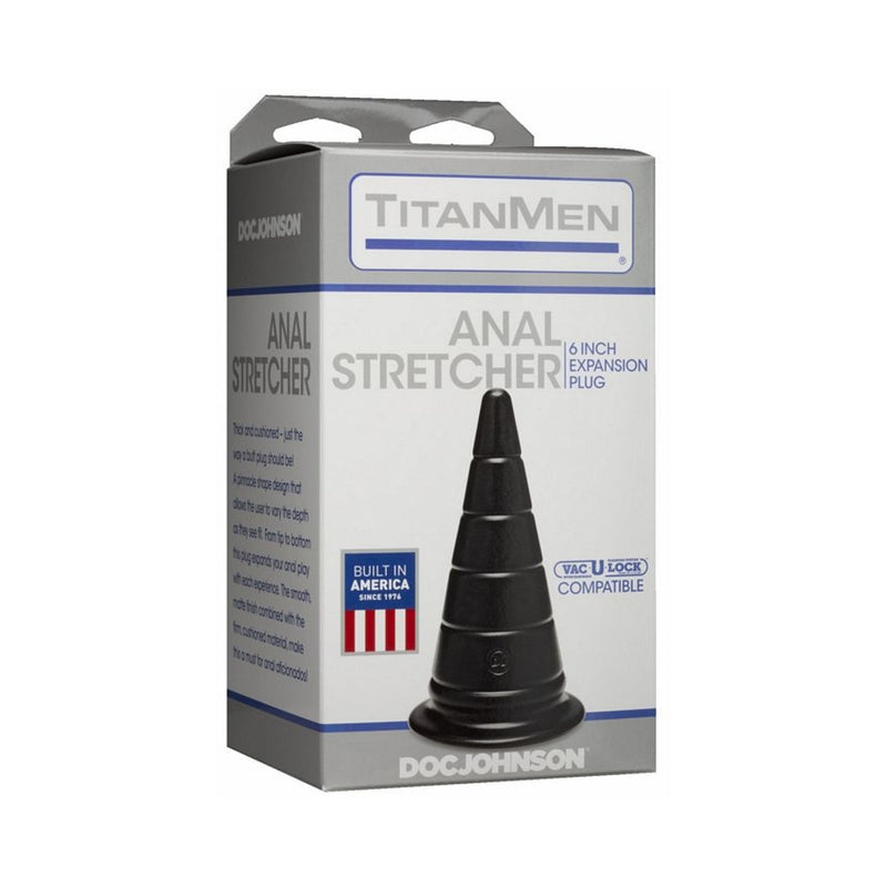 Titanmen Anal Stretcher 6 Inches Expansion Plug Black