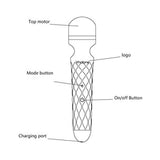 Nalone Rock Wand Massager Silicone Pink