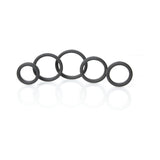 Boneyard Silicone Ring 5 Pcs Kit Black