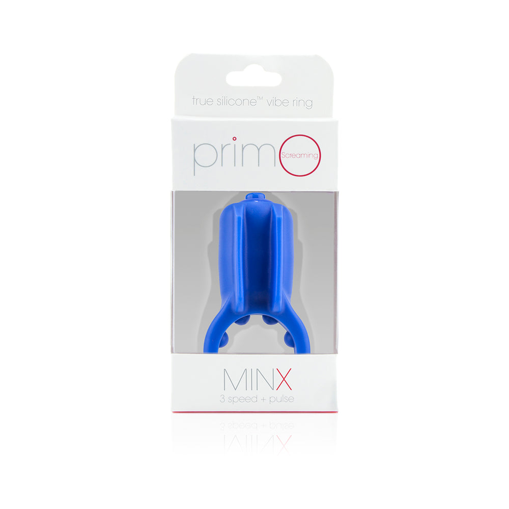 Primo Minx Blue Vibrating Ring with Fins