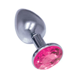Silver Starter Bejeweled Stainless Steel Plug
