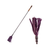 Rouge Riding Crop With Rounded Wooden Handle Purple