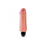 King Cock 5 inches Vibrating Stiffy Beige