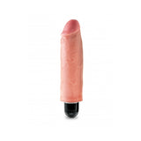 King Cock 6 inches Vibrating Stiffy Beige