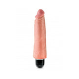 King Cock 8 inches Vibrating Stiffy Beige