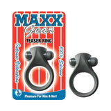 Maxx Gear Teaser Ring Black Vibrating Cockring