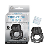 Vibrating Ring Black Pulsating Erection Keeper Black