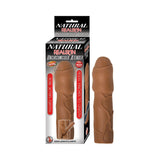 Natural Realskin Uncircumcised Xtender Removable Bullet Waterproof Brown