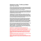 Weekend In Bed All Tied Up Game Kit