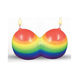 Jumbo Boobie Rainbow Candle