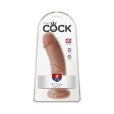 King Cock 8 inches Tan Dildo