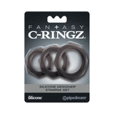 Fantasy C-ringz Silicone Designer Stamina Set Black
