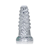 Oxballs Screw'd, Super Squish Corkscrew Jackoff Toy, Clear