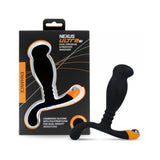 Nexus Ultra Si Silicone & Polypropylene Massager - Black/orange