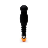 Nexus Ultra Si Silicone & Polypropylene Massager - Black/orange