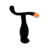 Nexus Ultra Si Silicone & Polypropylene Massager - Black/orange