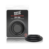 Rock Solid Tri-pack Rubber Gasket (1.25in, 1.5in, 2in) Black