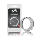 Rock Solid Brushed Alloy Large (1.75in X .75in) Silver