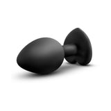 Blush Temptasia Bling Plug w/Gem Small - Black