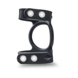 Performance - Vs8 - Silicone Double Cock & Ball Strap - Black